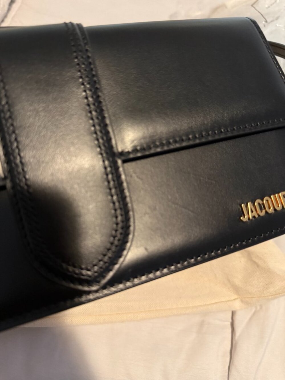 Jacquemus Le Bambino Long Leather Shoulder Bag - Picture 9 of 14